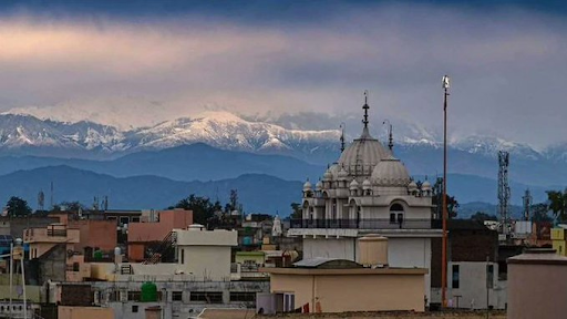 The Himalayas have become visible in parts of India for the first time.