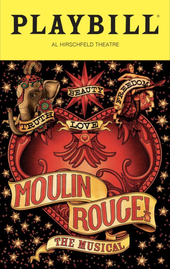 The Playbill of Moulin Rouge! The Musical.