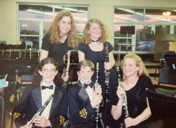 The band was a huge part of who I was back in high school. I played the clarinet. Being involved in the music program was a huge part of high school for me. (Amy Eagen pictured in the top right)
