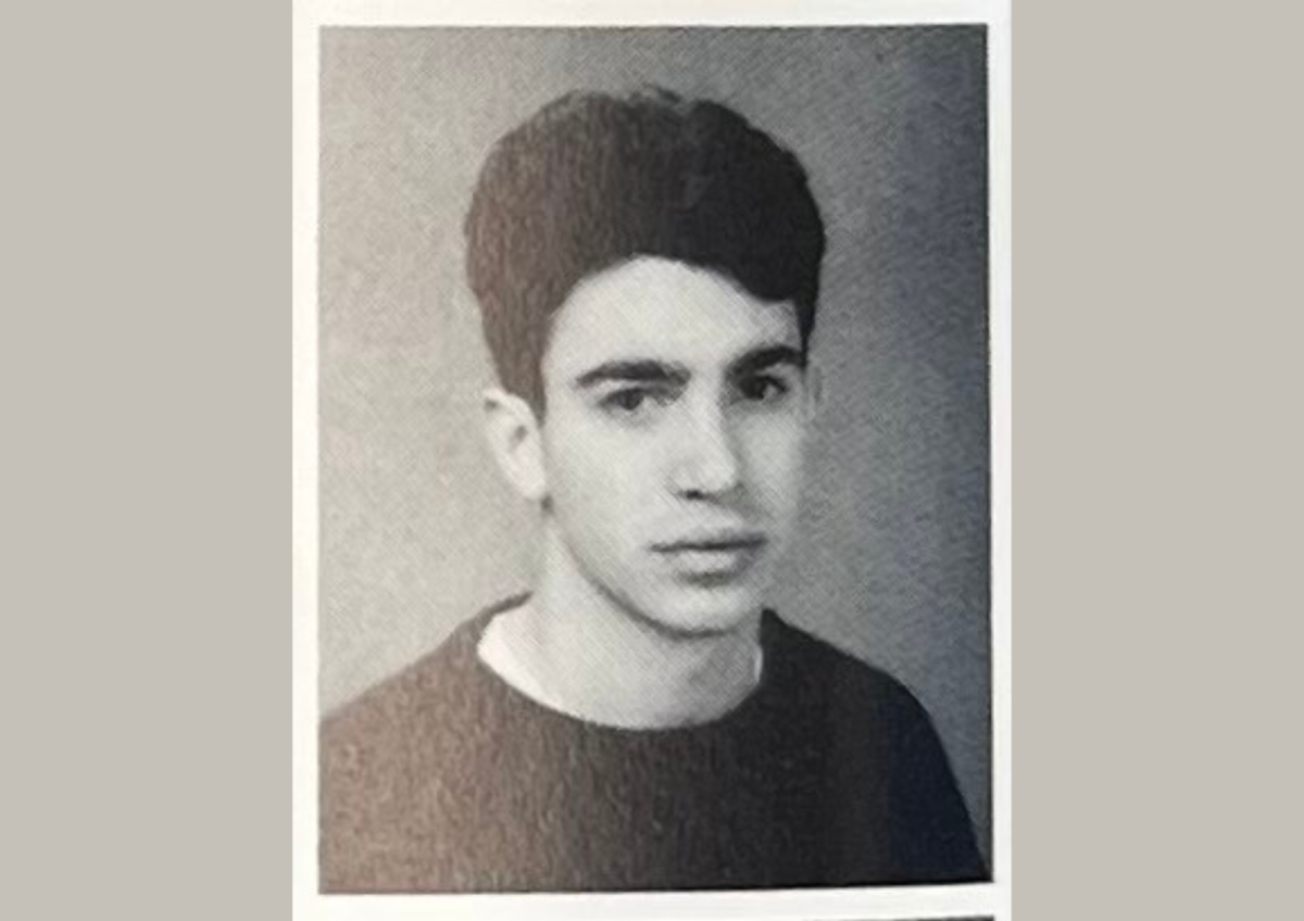 Chris Messinas yearbook picture in his junior year of high school.