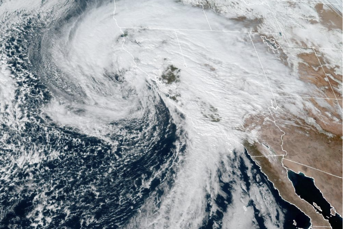 An unusual storm formed over the Pacific Ocean and moved towards Southern California and bombed it with rain.