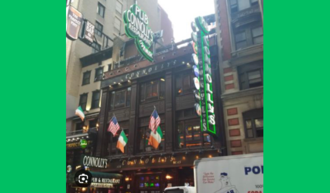 If you are going to Manhattan this fall or winter, Connolly’s Pub and Restaurant is a great place to dine.