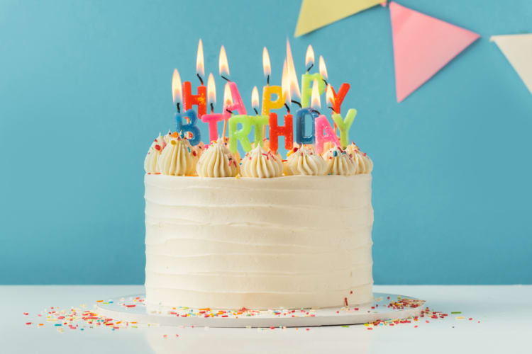 Happy Birthday Wish and Message on a cake
iStock
